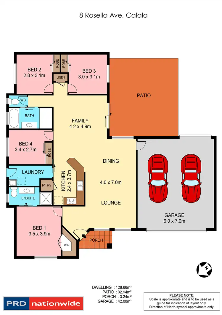 Floorplan of Homely house listing, 8 Rosella Avenue, Tamworth NSW 2340