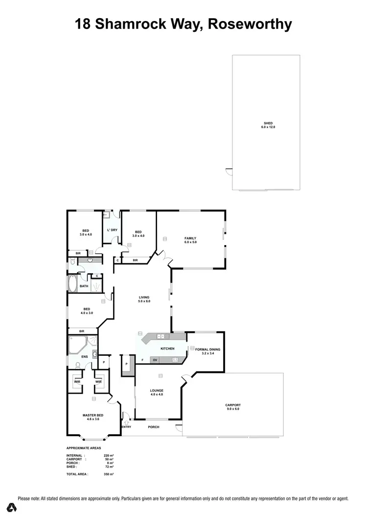 Floorplan of Homely house listing, 18 Shamrock Way, Roseworthy SA 5371