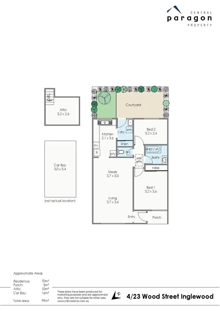 Floorplan of Homely villa listing, 4/23 Wood Street, Inglewood WA 6052