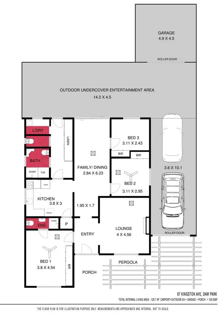 Floorplan of Homely house listing, 67 Kingston Avenue, Daw Park SA 5041