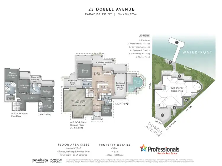 Floorplan of Homely house listing, 23 Dobell Avenue, Paradise Point QLD 4216