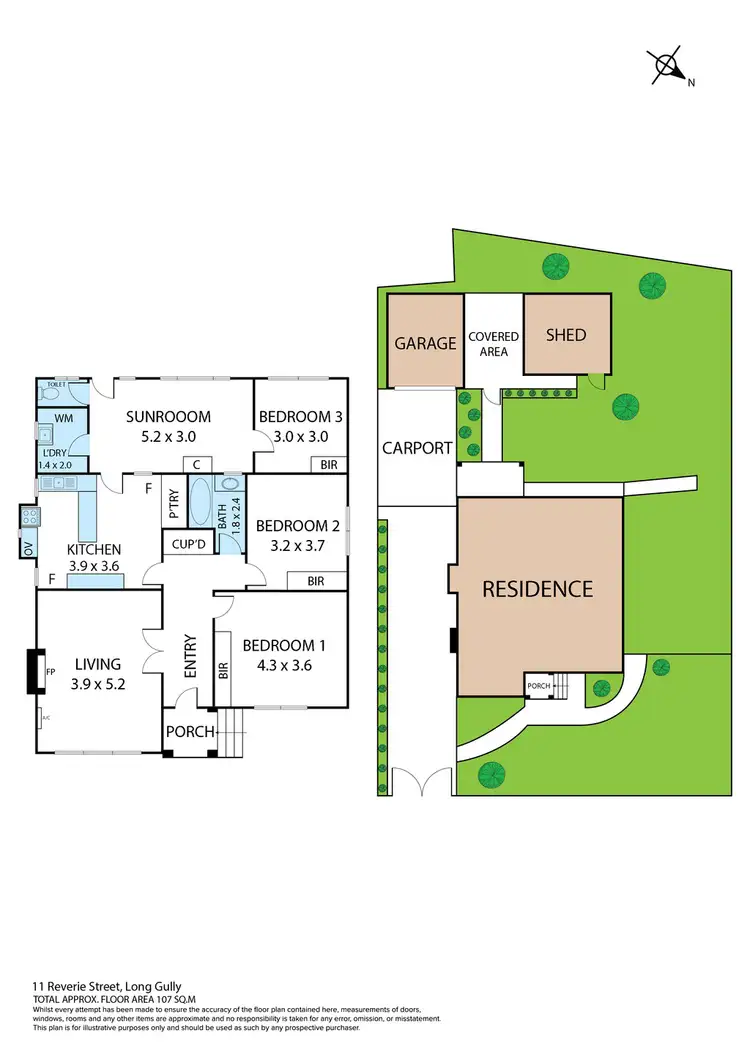 Floorplan of Homely house listing, 11 Reverie Street, Long Gully VIC 3550