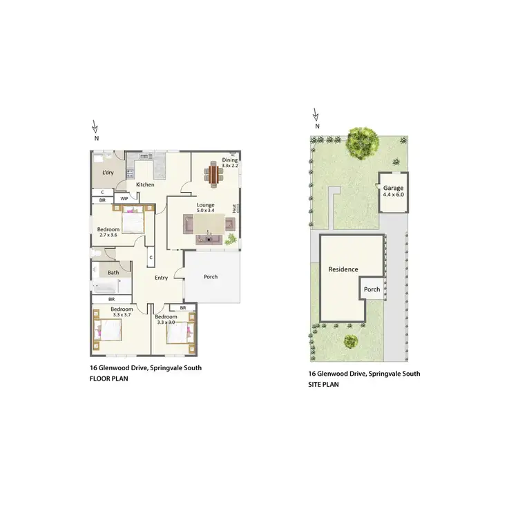 Floorplan of Homely house listing, 16 Glenwood Drive, Springvale South VIC 3172