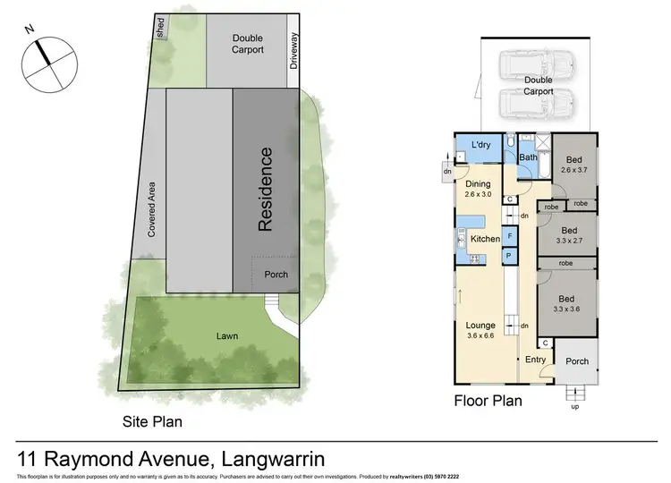 Floorplan of Homely house listing, 11 Raymond Avenue, Langwarrin VIC 3910