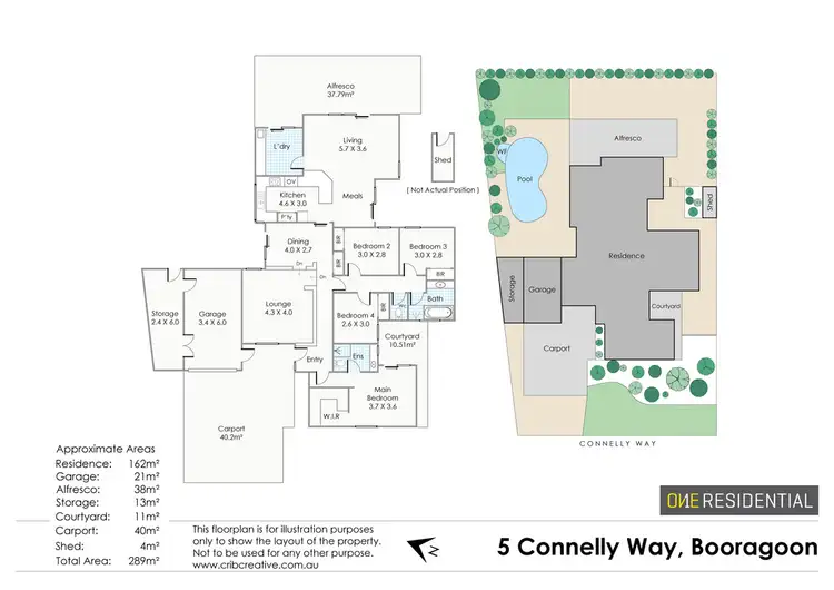 Floorplan of Homely house listing, 5 Connelly Way, Booragoon WA 6154