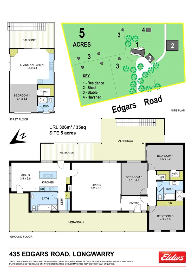 Floorplan of Homely rural property listing, 435 EDGAR ROAD, Longwarry VIC 3816