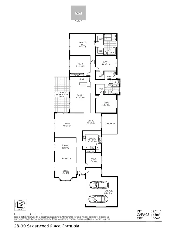 Floorplan of Homely house listing, 28-30 Sugarwood Place, Cornubia QLD 4130