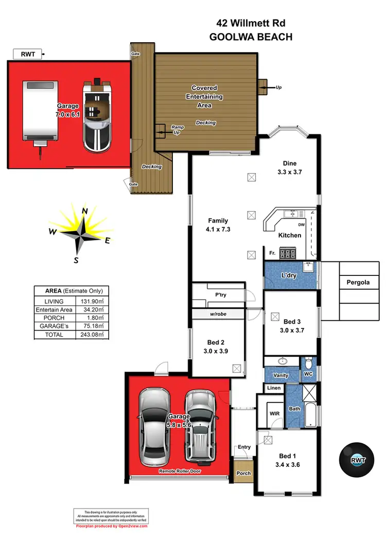 Floorplan of Homely house listing, 42 Willmett Road, Goolwa Beach SA 5214