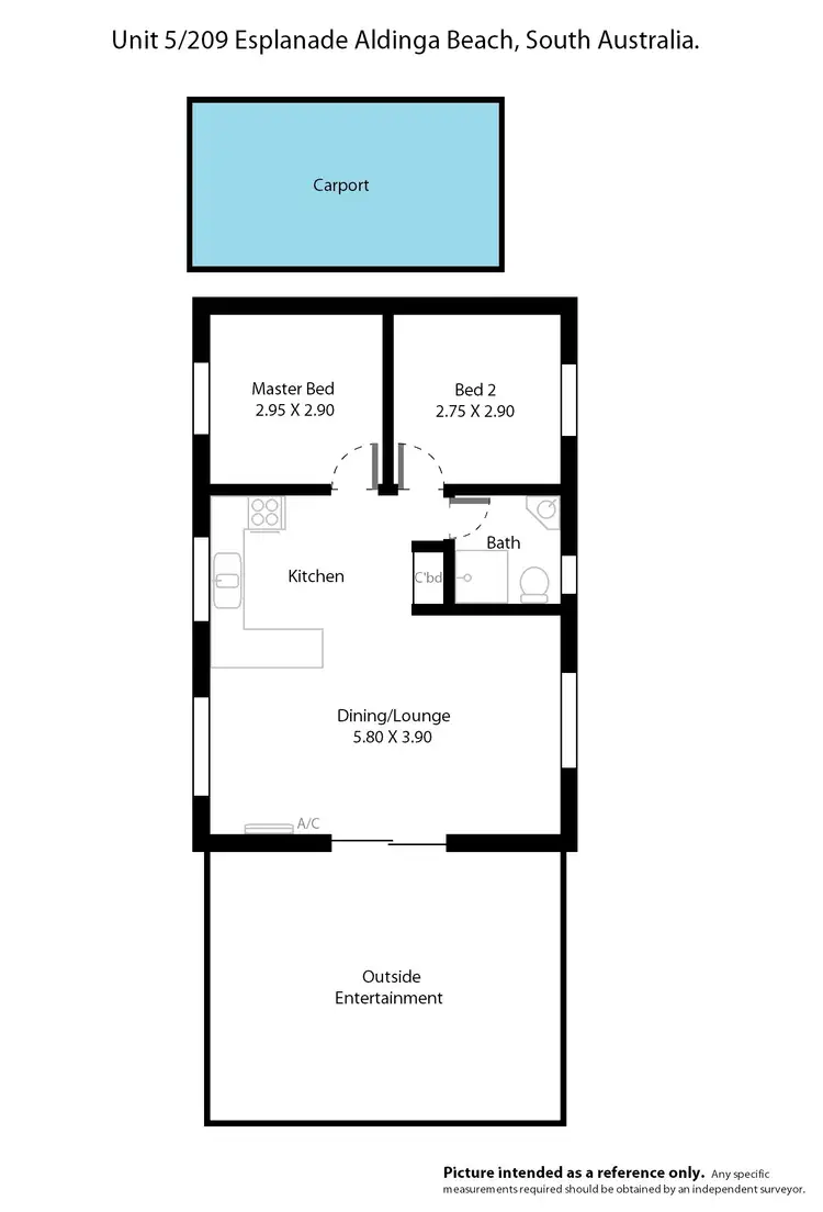 Floorplan of Homely house listing, 5-209 Esplanade, Aldinga Beach SA 5173