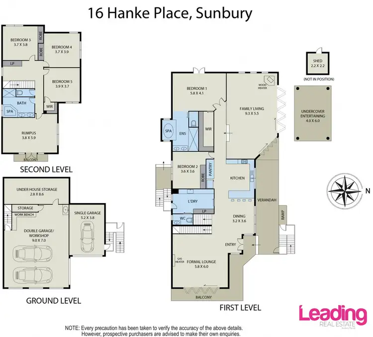 Floorplan of Homely house listing, 16 Hanke Place, Sunbury VIC 3429
