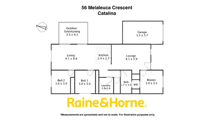 Floorplan of Homely house listing, 56 Melaleuca Crescent, Catalina NSW 2536