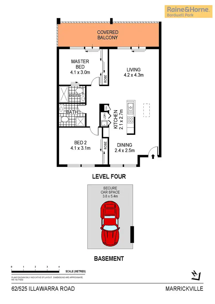 Floorplan of Homely apartment listing, 62/525 Illawarra Road, Marrickville NSW 2204