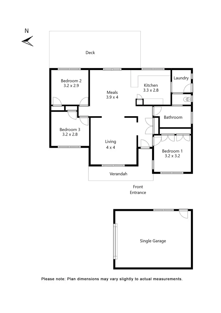 Floorplan of Homely unit listing, 2/1167 Geelong Road, Mount Clear VIC 3350