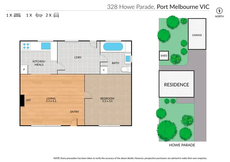 Floorplan of Homely house listing, 328 Howe Parade, Port Melbourne VIC 3207