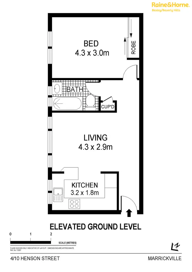 Floorplan of Homely apartment listing, 4/10 Henson Street, Marrickville NSW 2204