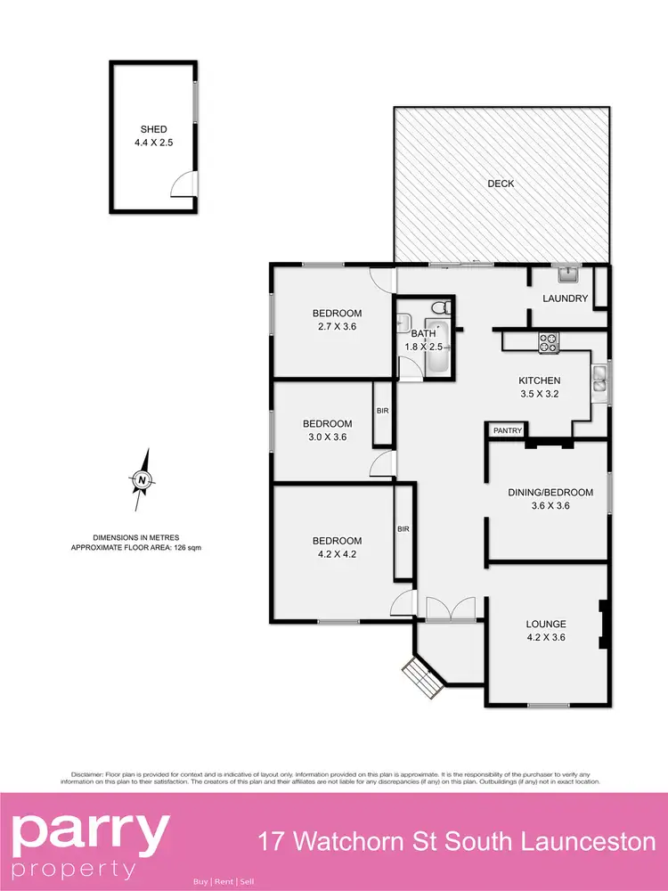 Floorplan of Homely house listing, 17 Watchorn Street, South Launceston TAS 7249