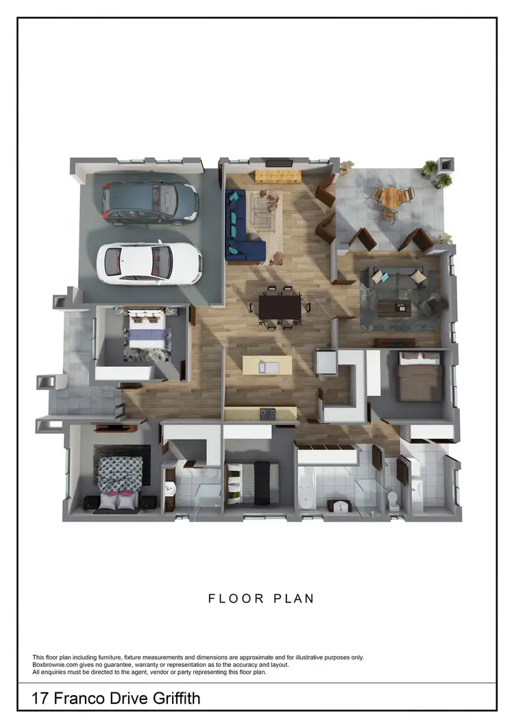 Floorplan of Homely house listing, 17 Franco Drive, Griffith NSW 2680