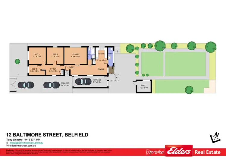 Floorplan of Homely house listing, 12 Baltimore Street, Belfield NSW 2191