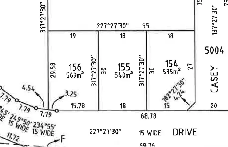 Floorplan of Homely land listing, 156 Brooklyn Drive, Hallett Cove SA 5158