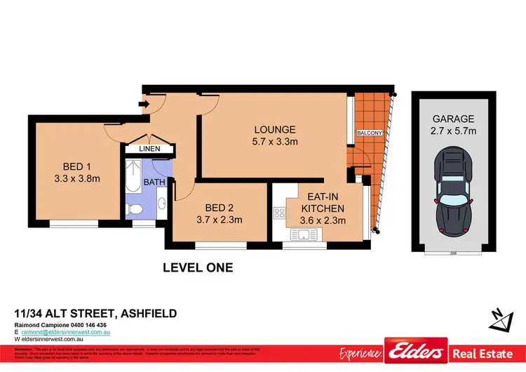 Floorplan of Homely unit listing, 11/34 Alt Street, Ashfield NSW 2131