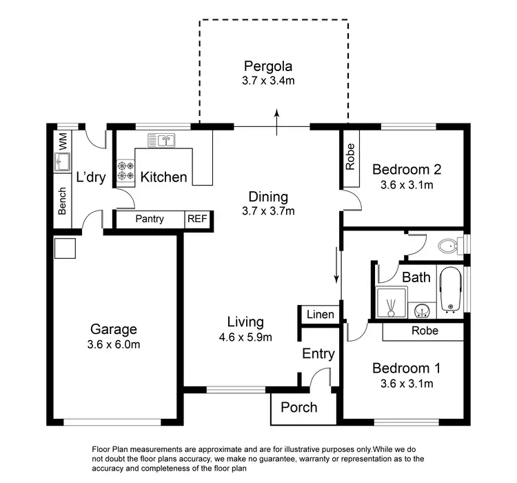Floorplan of Homely unit listing, 10/2a Coolabah Street, Mount Gambier SA 5290