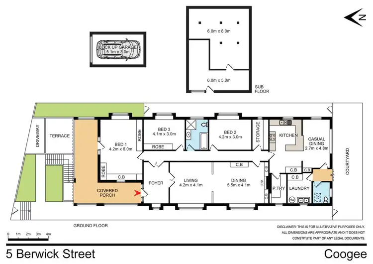 Floorplan of Homely house listing, 5 Berwick Street, Coogee NSW 2034