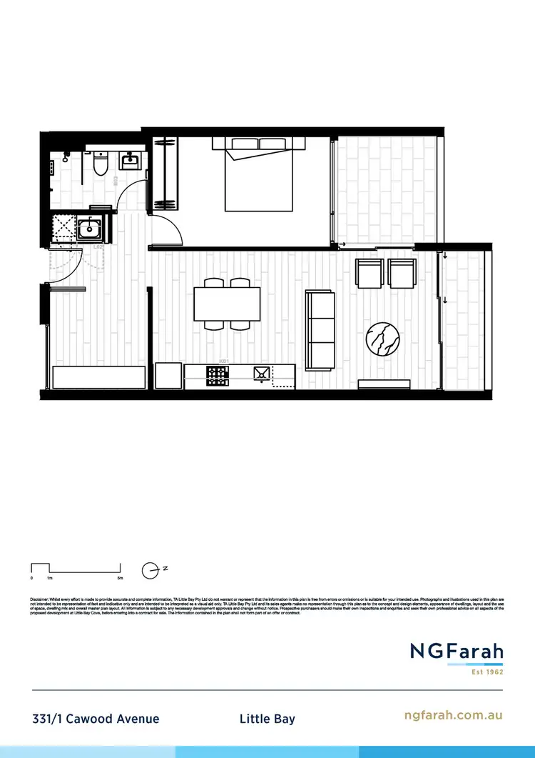 Floorplan of Homely unit listing, 331/1 Cawood Avenue, Little Bay NSW 2036