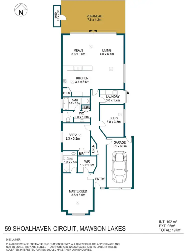 Floorplan of Homely house listing, 59 Shoalhaven Circuit, Mawson Lakes SA 5095