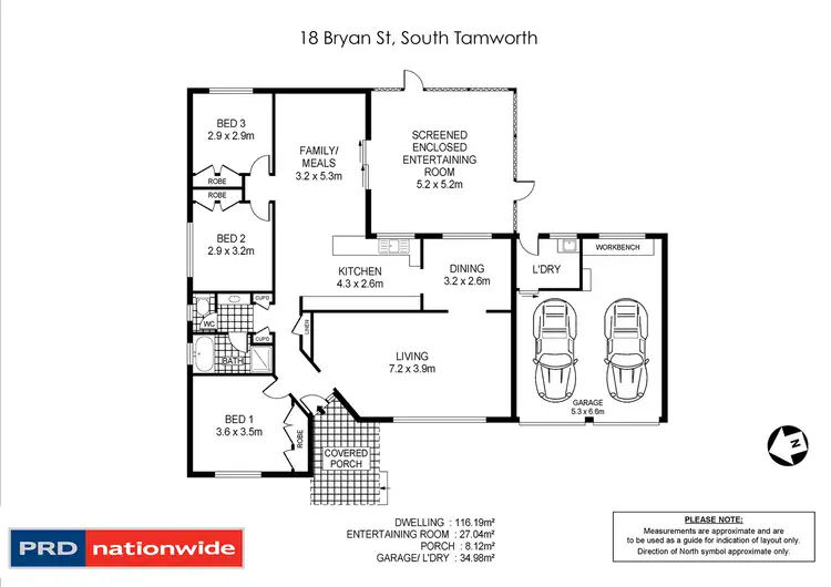 Floorplan of Homely house listing, 18 Bryan Street, Tamworth NSW 2340