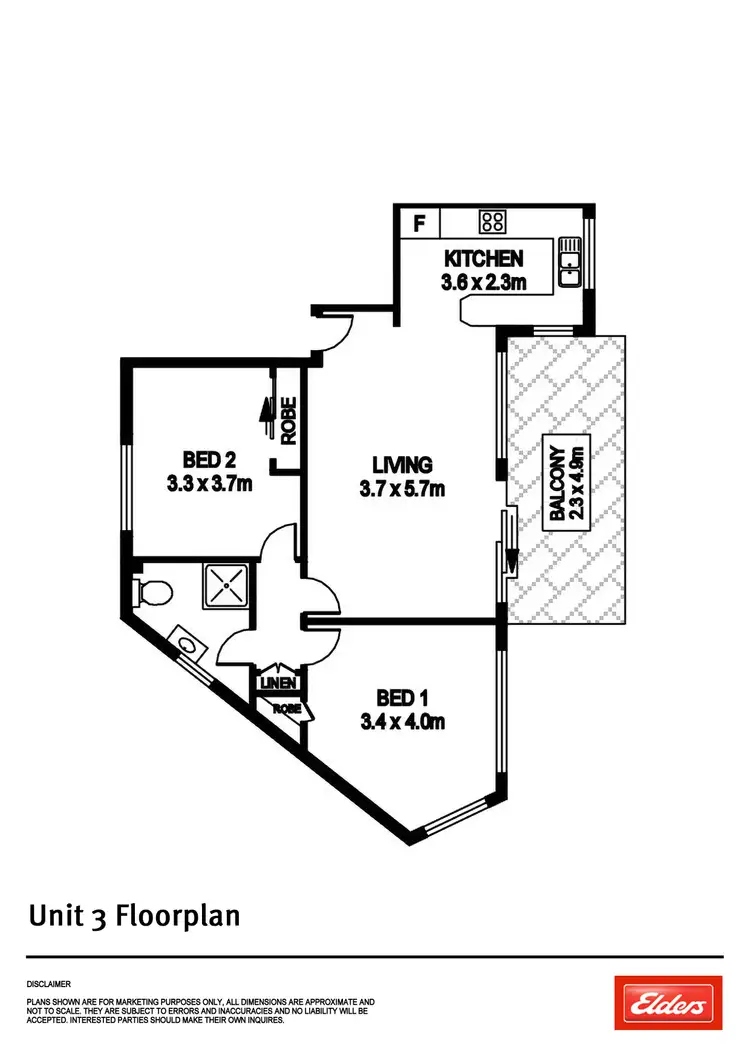 Floorplan of Homely unit listing, 3/6 Hastings River Drive, Port Macquarie NSW 2444