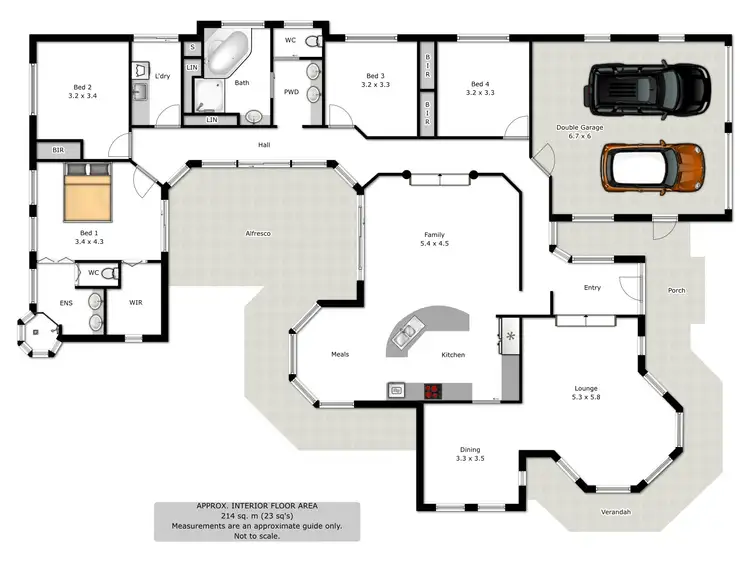 Floorplan of Homely house listing, 1 Haldon Court, Wodonga VIC 3690