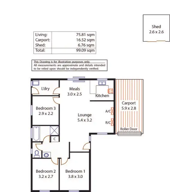 Floorplan of Homely house listing, 24 Piar Street, Paralowie SA 5108