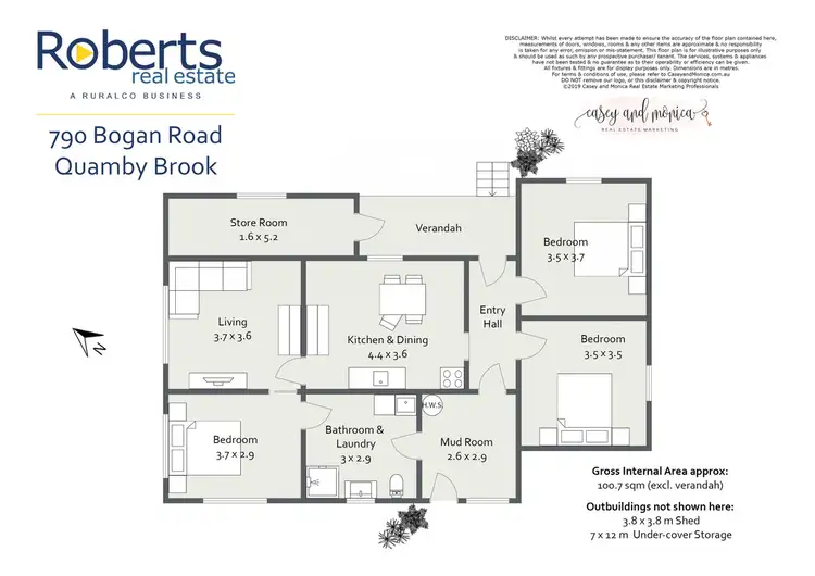 Floorplan of Homely house listing, 790 Bogan Road, Quamby Brook TAS 7304