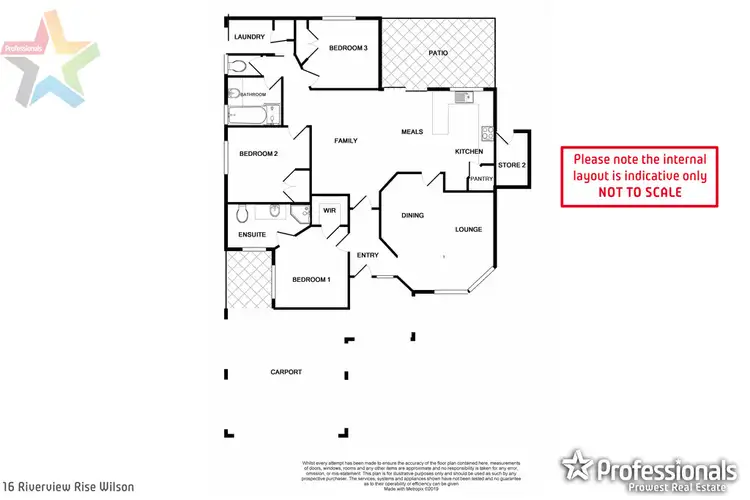 Floorplan of Homely house listing, 16 Riverview Rise, Wilson WA 6107