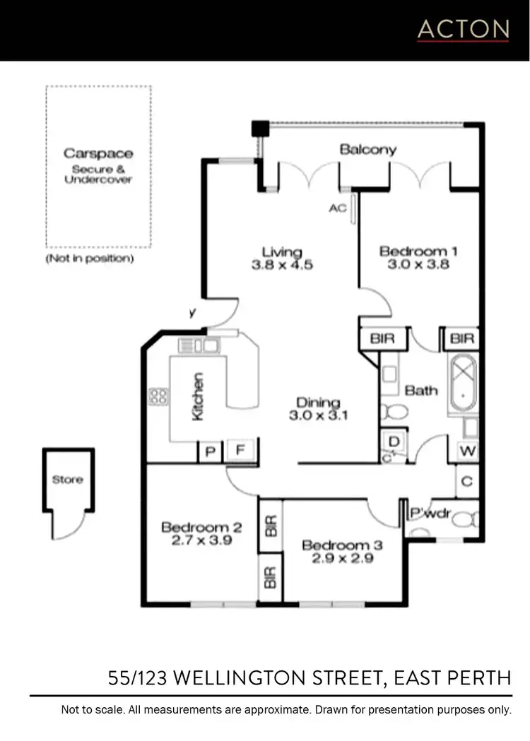 Floorplan of Homely house listing, 55/123 Wellington Street, East Perth WA 6004