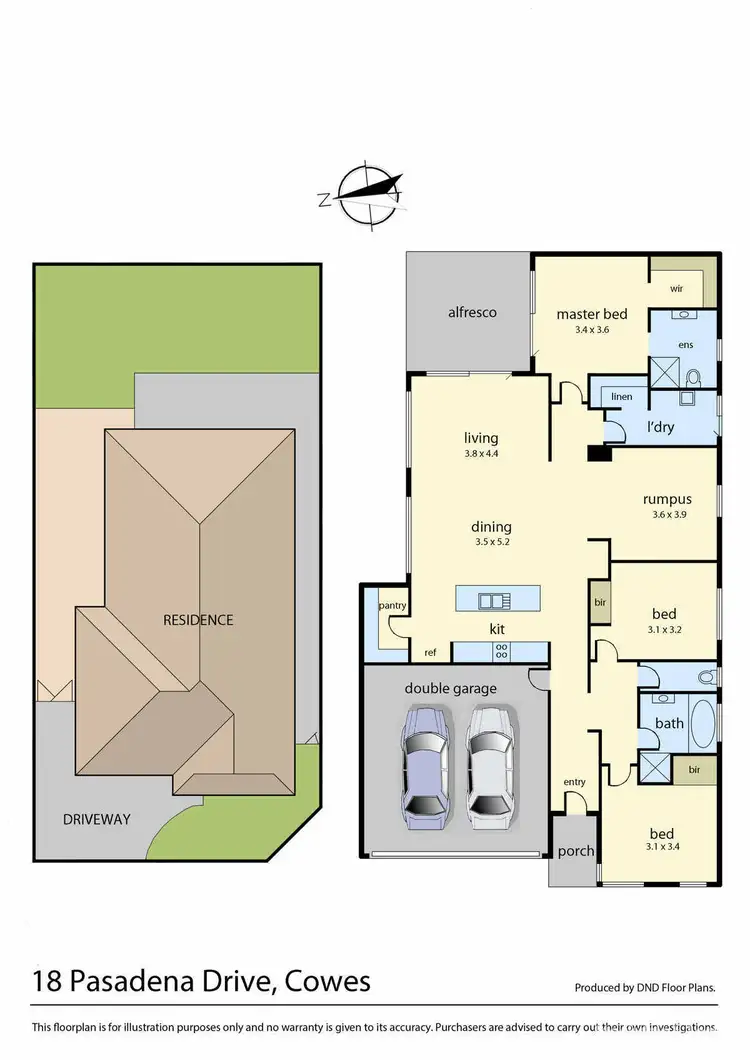 Floorplan of Homely house listing, 18 Pasadena Drive, Cowes VIC 3922