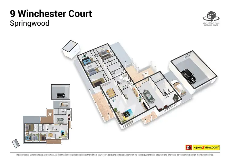 Floorplan of Homely house listing, 9 Winchester Court, Springwood QLD 4127