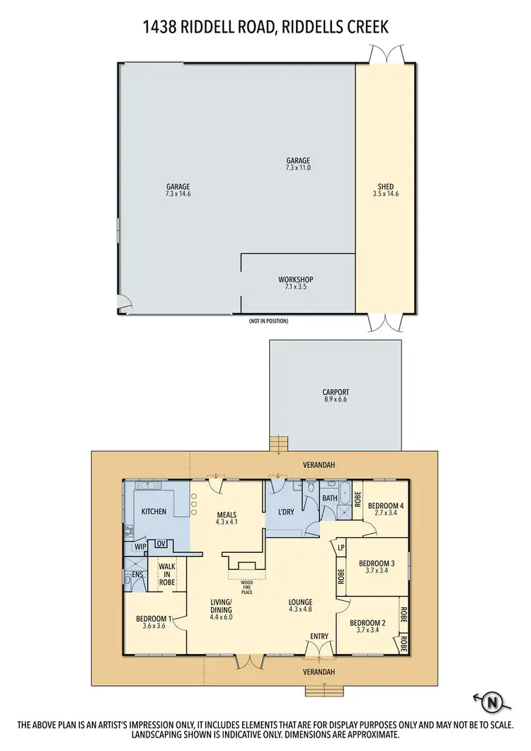 Floorplan of Homely house listing, 1438 Riddell Road, Riddells Creek VIC 3431