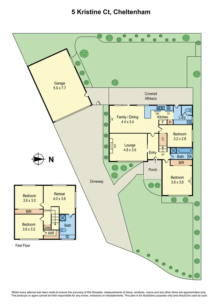 Floorplan of Homely house listing, 5 Kristine Court, Cheltenham VIC 3192
