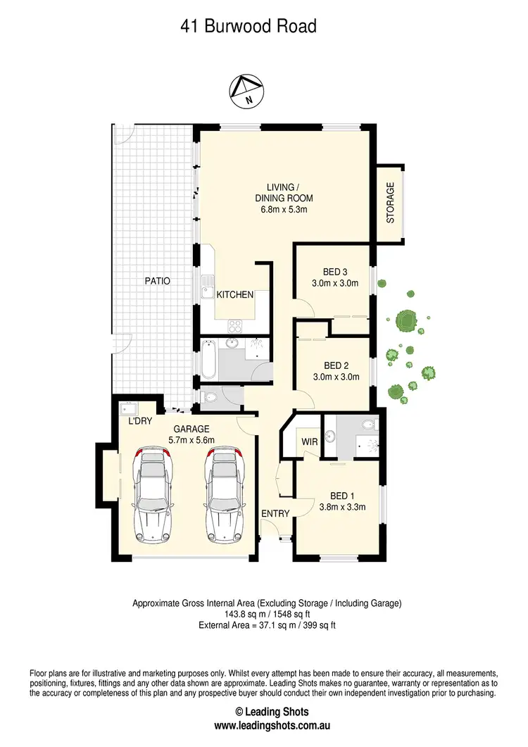 Floorplan of Homely house listing, 41 Burwood Road, Everton Park QLD 4053