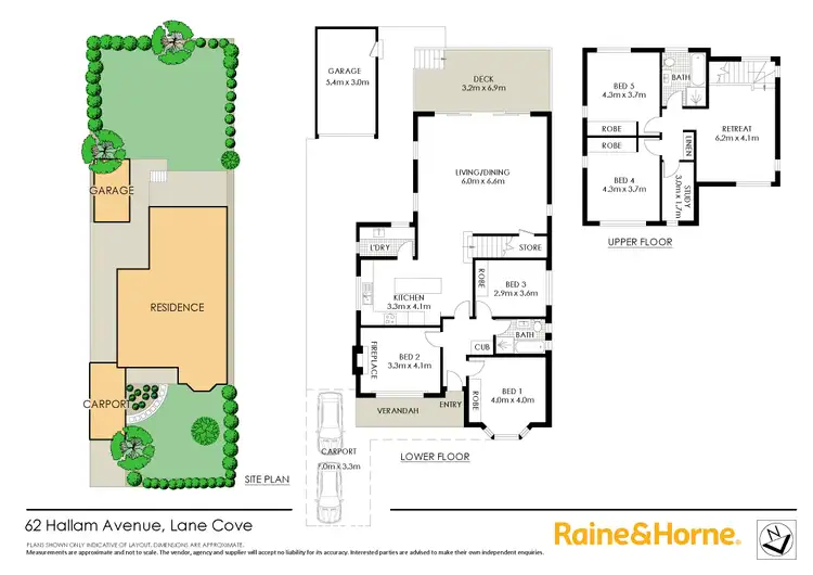 Floorplan of Homely house listing, 62 Hallam Avenue, Lane Cove NSW 2066