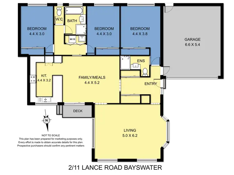 Floorplan of Homely unit listing, 2/11 Lance Road, Bayswater VIC 3153