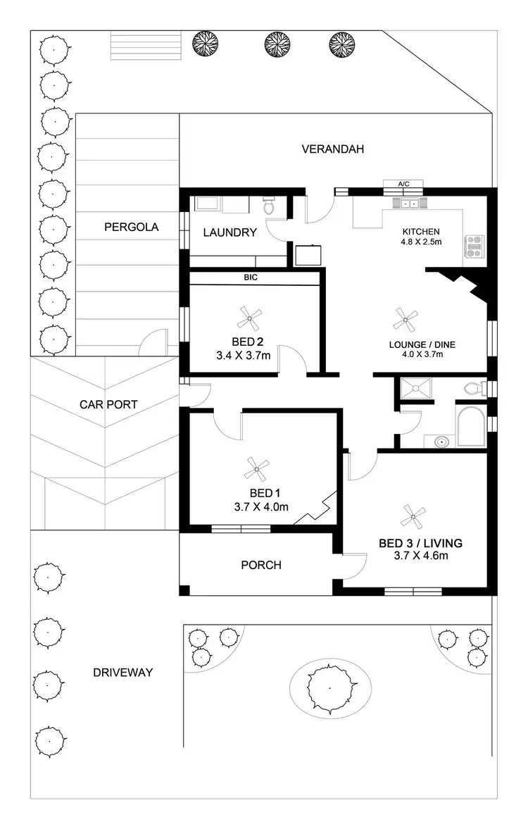 Floorplan of Homely house listing, 1/1 Washington Street, Hilton SA 5033