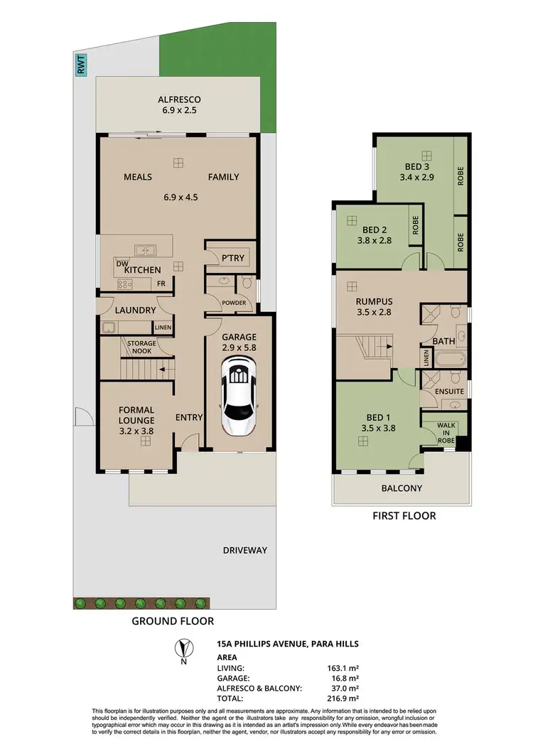 Floorplan of Homely house listing, 15a Phillips Avenue, Para Hills SA 5096