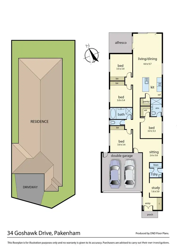 Floorplan of Homely house listing, 34 (Lot 189) Goshawk Drive, Pakenham VIC 3810