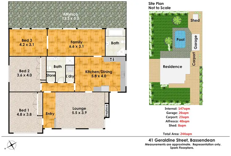 Floorplan of Homely house listing, 41 Geraldine Street, Bassendean WA 6054