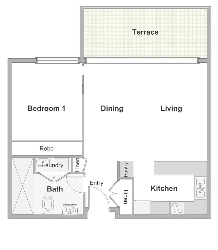 Floorplan of Homely house listing, 306/100 Gungahlin Place, Gungahlin ACT 2912