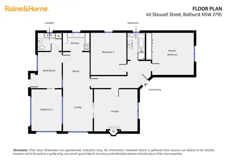 Floorplan of Homely house listing, 40 Stewart Street, Bathurst NSW 2795