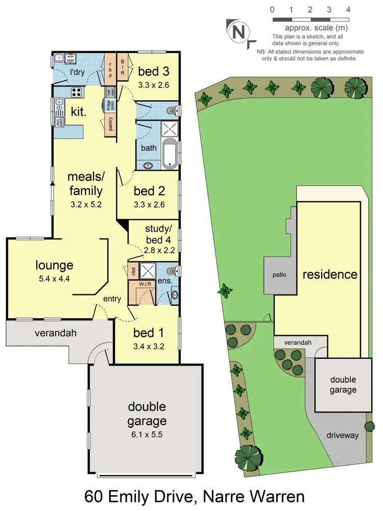 Floorplan of Homely house listing, 60 Emily Drive, Narre Warren VIC 3805