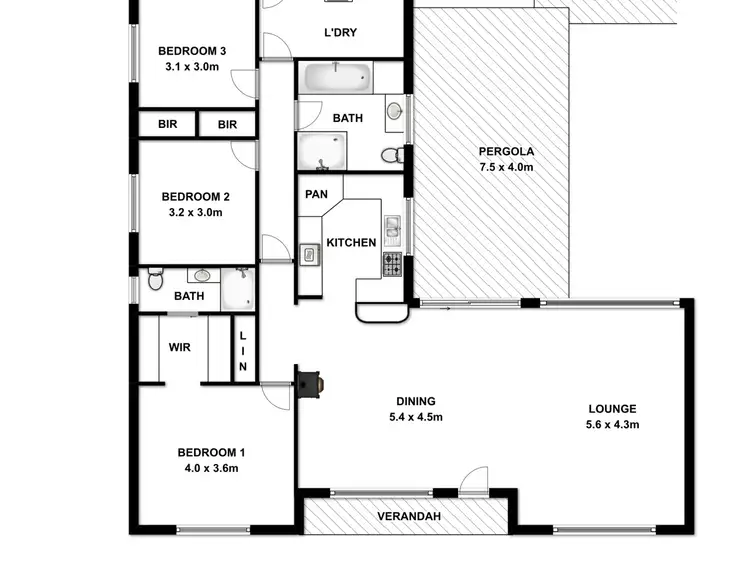 Floorplan of Homely house listing, 8 Rose Street, Mount Gambier SA 5290